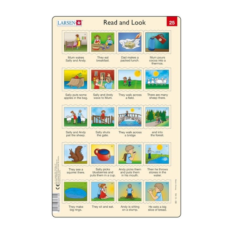 Puzzle Larsen - Read and Look 25-26,...