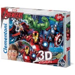 Puzzle Clementoni -Avengers, 104 Piese Cu Efect 3D (60786)