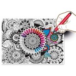 Puzzle Clementoni - Colour Therapy -Mandala, 500 Piese Cu Efect 3D (62317)