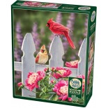 Puzzle Cobble Hill -Cardinals and Peonies, 1000 Piese (64957)