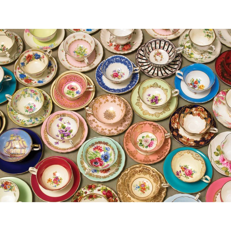 Puzzle Cobble Hill -Cups and Saucers,...
