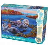 Puzzle Cobble Hill -Sea Otter Family, 350 Piese Xxl (64931)