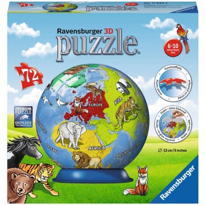 Puzzle glob Ravensburger - Glob, 72 Piese (11840) 2
