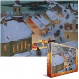 Puzzle Eurographics - Clarence Gagnon:Weihnachtsmesse, 1000 Piese (6000-7184)