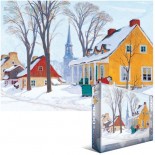 Puzzle Eurographics - Clarence Gagnon:Wintermorgen in Baie-St-Paul, 1000 Piese (6000-7190)
