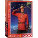 Puzzle Eurographics - Royal Canadian Mounted Police - Maintain the Right, 1000 piese (6000-0972)