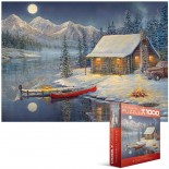 Puzzle Eurographics - Sam Timm:A Cozy Christmas, 1000 Piese (8000-0608)