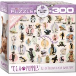 Puzzle Eurographics - Yoga Puppies, 300 piese XXL (8300-0992)