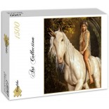 Puzzle Grafika -Die Elfe Und Das Einhorn, 1500 Piese (50283)