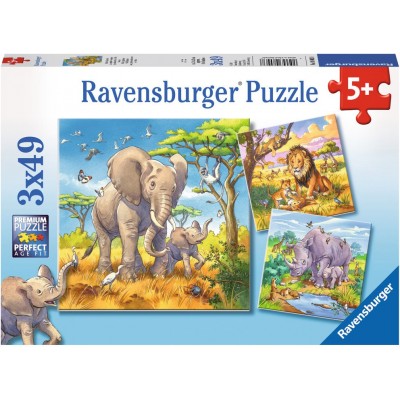 Puzzle Ravensburger - Animale, 3X49 Piese (08003) 2
