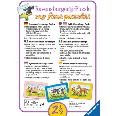 Puzzle Ravensburger - Utilaje, 3x6 piese (06573) 2