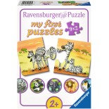 Puzzle Ravensburger - Familii Animale, 9X2 Piese (06943)