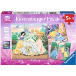 Puzzle Ravensburger -Printesele Disney, 3X49 Piese (09411)