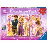 Puzzle Ravensburger -Rapunzel, 3X49 Piese (09298)