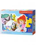 Puzzle contur Castorland - Little Red Riding Hood, 15 piese (15030)