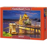 Puzzle Castorland - Budapest View at Dusk, 2000 Piese