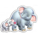 Puzzle Castorland -4 in 1 Jungle Babies, 4/5/6/7 Piese