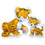 Puzzle Castorland -4 in 1 Jungle Babies, 4/5/6/7 Piese
