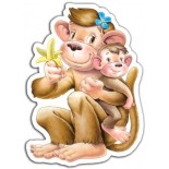 Puzzle Castorland -4 in 1 Jungle Babies, 4/5/6/7 Piese