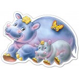 Puzzle Castorland -4 in 1 Jungle Babies, 4/5/6/7 Piese