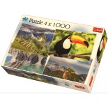 Puzzle Trefl -America De Sud, 4X1000 Piese (90676)
