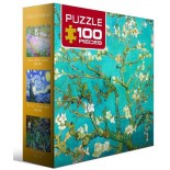 Puzzle Eurographics - Vincent Van Gogh:Almond Tree Branches in Bloom, 100 Piese Mini (8104-0153)