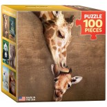 Puzzle Eurographics - Giraffe, 100 piese mini (8104-0301)