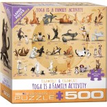 Puzzle Eurographics - Yoga is A Family Activity, 500 piese XXL (8500-5354)