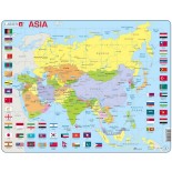 Puzzle Larsen - Map Of Asia, 70 piese (K44-Gb)