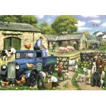 Puzzle Jumbo - Kevin Walsh:Seasons on the Farm, 4X1000 Piese (11181)