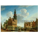Puzzle Jumbo - Past and Present -Munttoren Amsterdam, 2X500 Piese (18347)