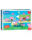 Puzzle Jumbo - Peppa Pig, 6/9/12 piese (17388)