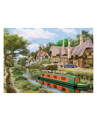 Puzzle King - Dominic Davison: Cottage On Canal, 1000 piese (05364)