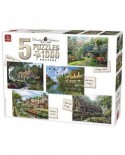 Puzzle King - Dominic Davison: Cottage, 3x1000 piese (85532)