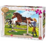Puzzle King - Girls & Horses, 100 Piese (05295)