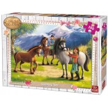Puzzle King - Girls & Horses, 100 Piese (05298)