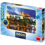 Puzzle fosforescent Dino - Prague, 1000 Piese (62971)