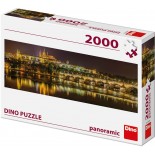 Puzzle panoramic Dino - Charles Bridge in Prague, Czech Republic, 2000 Piese (63003)